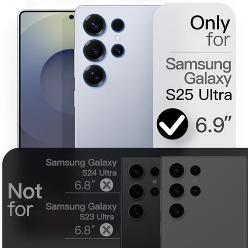 Image of JETech Slim Cover Case for Samsung Galaxy S25 Ultra 5G with Camera Lens Full Protection, Ultra-Thin Lightweight Matte Finish Minimalist Protective Phone Cover (Titanium Silverblue)