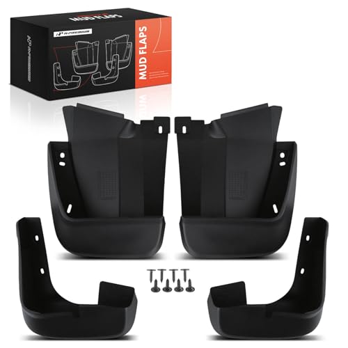 A-Premium Mud Flaps Compatible with Honda Civic 2006-2011 Sedan, No Drilling Required Mud Guards with Hardware Accessories, Set of 4 Front and Rear