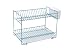 Produktbild Sauvic Türkisblauer Vintage-Geschirrabtropfer 38,5x25x28 cm