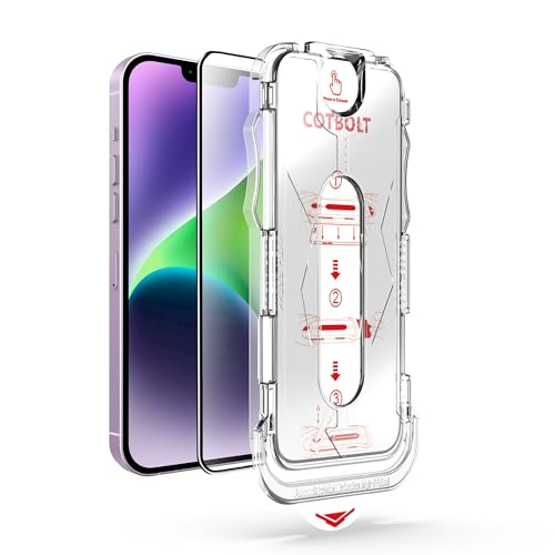 Image of Tempered Glass for iPhone 13 Pro Max /iPhone 14 Plus Tempered Glass Screen Protector with (Easy Installation Kit) Anti Scratch, Bubble Free