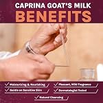 Caprina Fresh Goat Barre de savon de lait, ORIGINAL, 3.17 oz Chacun (3-Pack), Hydratant & Nettoyage doux
