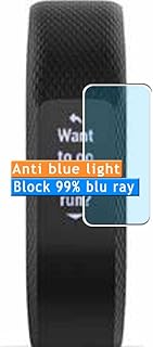 Vaxson 3-Pack Anti Luce Blu Pellicola Protettiva, compatibile con Garmin Vivosmart 3 smartwatch Smart Watch, Screen Protector Film [Non Vetro Temperato] Nuovo