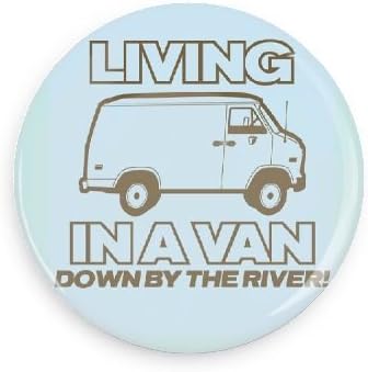 Funny Magnets; Popular Movies: Chris Farley Living In A Van Down By The River 3.0 Inch Refrigerator Magnet