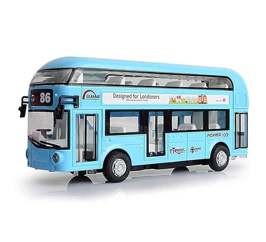Ugam Creation Kids Die Cast Metal Double Decker London Bus Play Set with Lights and Sound (Diecast-Sky Blue Color) Best for Kids, Girls,Boys and Also Perfect to Gift. (LONDAN Bus) (B0CW18WJ36) Amazon Price History, Amazon Price Tracker