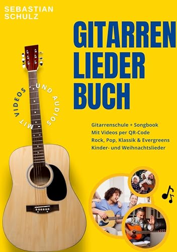 Bild: Gitarre lernen XXL: Das gro�e Liederbuch & Gitarrenschule f�r Anf�nger in einem, inklusive Videos: Mit Songs aus Pop, Rock, Klassik, Kinderliedern und Weihnachtsliedern f�r 28,95 EUR bei amazon.de
