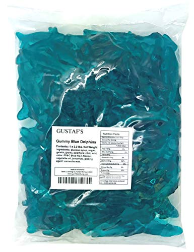 Gustaf's Blue Raspberry Gummi Dolphins (2.2Lb(1kg)) image 4