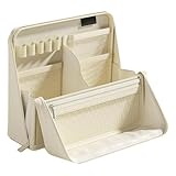 Lunaobrik Gran estuche para bolígrafos, portalápices portátil con gran capacidad y múltiples compartimentos. Organizador para rotuladores, maquillaje, viajes, oficina, dibujo, gomas de borrar, reglas,