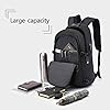 Anti-Theft Laptop Backpack,Business Travel Backpack Bag with USB Charging Port Lock,Water Resistant College School Computer Rucksack Work Backpack for Mens Womens Fits 15.6 Inch Laptop-Black #2