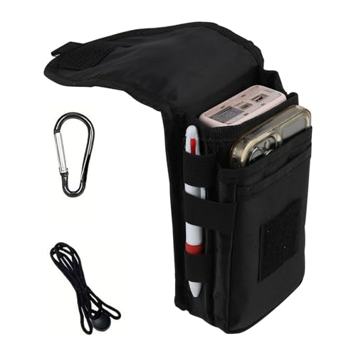 Gürteltasche für Handy, Handytaschen mit Karabiner Schwarz, Multifunktionale Tasche für Smartphone, Werkzeughalter für Wandern, Camping, Reisen, und Outdoor-Aktivitäten Gürteltasche für Handy, Handytaschen mit Karabiner Schwarz, Multifunktionale Tasche für Smartphone, Werkzeughalter für Wandern, Camping, Reisen, und Outdoor-Aktivitäten