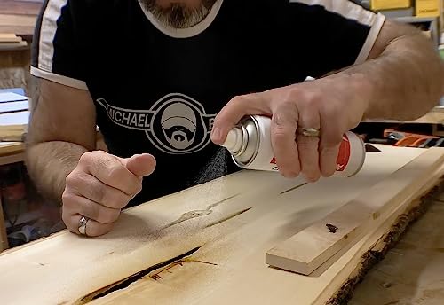 Starbond 2 Oz. Black Medium Thick Premium Ca Glue, 6 Oz. Aerosol Accelerator Bundle, Cyanoacrylate Adhesive Super Glues For Woodworking, Wood Knots And Voids, Woodturning, Guitar, Hobby #TOP3