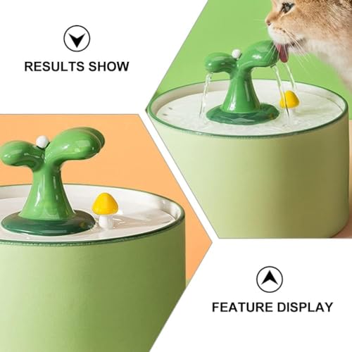 Fuente de agua cerámica para gatos REAGAR 1L automática miniatura 3