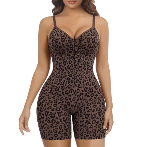 SHAPERX Women's Shapewear Bodysuit Tummy Control Seamless Zip-Up Body Shaper Waist Defining Silhouette