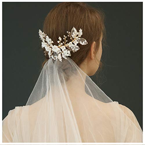 Peineta de flores para novias e invitadas a bodas de plata