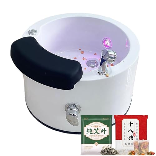 Spa de pies acrílico con masaje y luz colorida