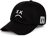 RyuLifeStyle 100% Cotton Lil Peep Dad Hat Embroidery Baseball Cap Sad face Hat Hip Hop Cap Golf...