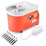 CO-Z 10 inches Pottery Wheel Machine, Electric Pottery Ceramic Forming Machine for Adults and Beginners, DIY Clay Spinning Wheel and Throwing Wheel Pottery with Foot Pedal, Clay Sculpting Tool Set