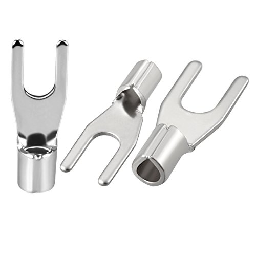 Uxcell A18050300UX0168 200X Fork Type Copper Non-Insulated Spade Terminals Snb2-3 cover