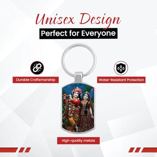 Image of Stylish Metal Keychains with Permanent Glossy Print - Inspirational Quotes & Spiritual Designs - Perfect Key chains for loved ones, Personal Use, Gifts & Return Gifts