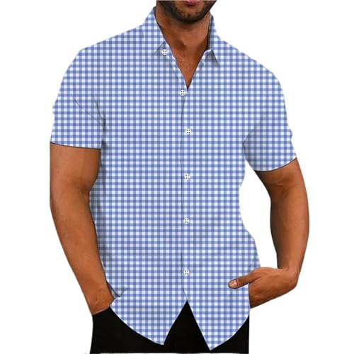 Chemise rétro à carreaux anti-transpiration pour rester frais et chic en été