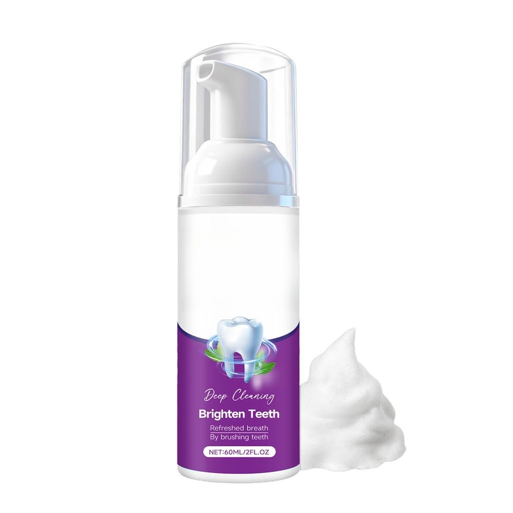 Pasta de dientes refrescante en espuma de menta for dientes limpios y brillantes, cuidado bucal suave y aliento fresco duradero en el uso diario(1pcs)
