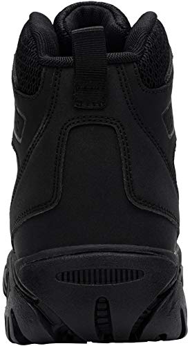 Larnmern Steel Toe Boots For Men Outdoor Work Boots Safety Working Shoes Athletic Indestructible Industrial Construction Footwear Slip Resistant Puncture Proof Comfortable Breathable Durable Non Slip Leather Water Resistant(10 Men, W/R-Black) #TOP3