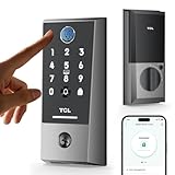 TCL D2 Plus Smart Lock, Fingerprint Door Lock with Built-in Doorbell, Wi-Fi Keyless Entry, App Remote Control, Auto-Lock, Works with Alexa & Google Assistant