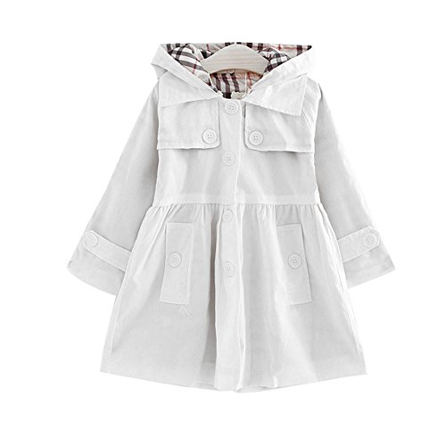 Preisvergleich Produktbild Free Fisher Mädchenmantel, elegant, CHFQI2376W14, weiß, 140cm(Busto:74CM)