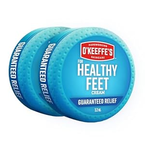 O’Keeffe’s for Healthy Feet Foot Cream – 3.2 oz Jar (2 Pack) – Guaranteed Relief for Extremely Cracked, Dry Feet, Repairing Skincare, Instantly Boosts and Retains Moisture Levels