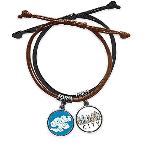 Bracelet cuir Sidi tressé main de haute qualité avec cordon élégant