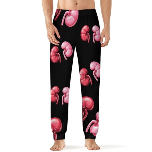 Two Kidney Men's Pajama Pants Lounge Pant Sleepwear PJ Bottoms