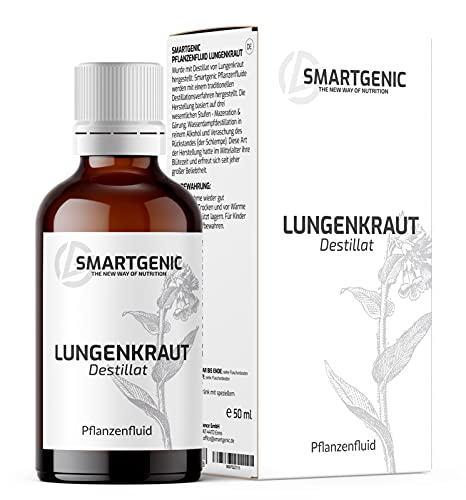 NEU! Lungenkraut Tropfen - Pulmonaria Officinalis Destillat hochdosiert von Smartgenic | leichte...
