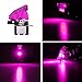 ESUPPORT Car Purple Cover Purple LED Light Rokcer Toggle Switch SPST ON Off Pack of 5