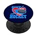 Give Blood Play Hockey Costume de joueur de hockey amusant PopSockets PopGrip Interchangeable