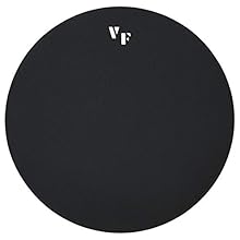 Versatile pads can be used as drum mutes or flappy practice pads 16in diameter Non-slip pure rubber Black