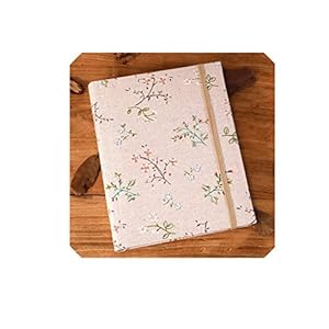 HIONJIN Skórzany Album Ślubny z Kwiatowym Wzorem
