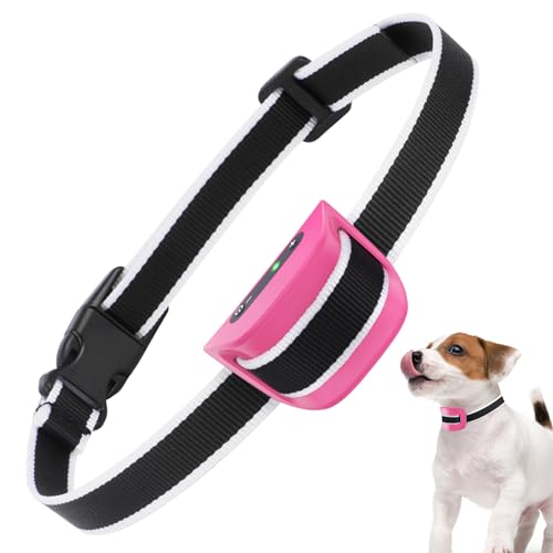 Jewyow Small Dog Bark Collar, Rechargeable Anti Bark Collar Harmless Bark Collar for Small Dogs, Anti Bark Collars for Dogs Training with 7 Sensitivity and Beep Vibration Mode, Pink