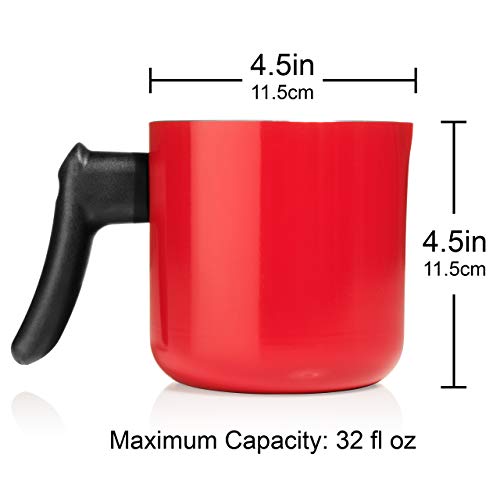 image for Essential Reserve e Red Enameled Aluminum Pitcher with Non-Stick Coati