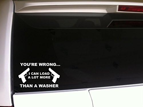 Than a Washer 6" Vinyl Sticker DecalG16 Car Wall Laptop Pro Gun Control 2a Women