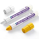 FunooFuno 2 Pcs Solid Paint Markers Waterproof...