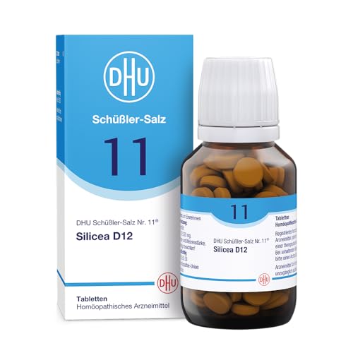 DHU Schüßler-Salz Nr. 11 Silicea D12 Das Mineralsalz der Haare der Haut und des Bindegewebes das Original umweltfreundlich im Arzneiglas 200 St. Tabletten