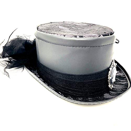 Storm Buy ] Steampunk Style Women/Men Top Hat Metallic Scientist Time Traveler Halloween Costume Cosplay Hat thumb #3