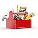 Wallmonkeys WM171070 Toolbox with Tools Skrewdriver Peel and Stick Wall Decals, 18