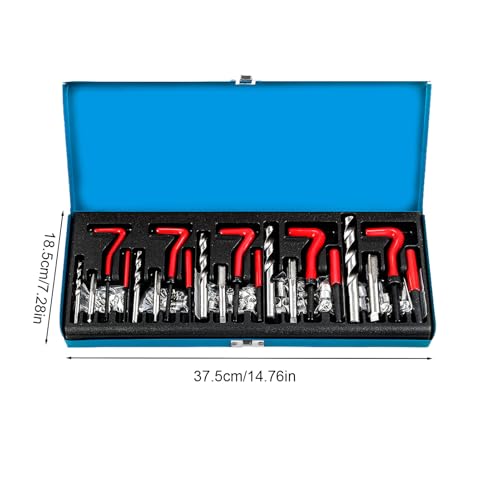 Kit filetage cylindre avec insert de perçage à coil pour réparation moteur auto - 5