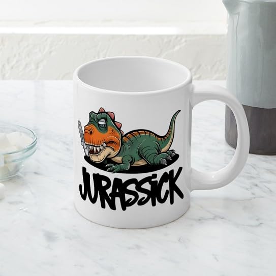 Jarro Mega de Cerámica 20 oz con diseño de dinosaurio miniatura 2