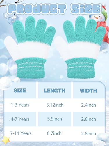 Image of EBOOT 3 Pairs Winter Kids Gloves Warm