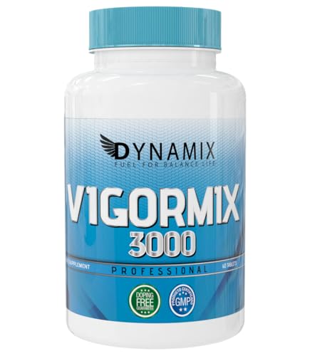 DYNAMIX Vigormix 3000 | 60 Cápsulas | Maca Andina 3000 mg con Zinc y Vitamina B6