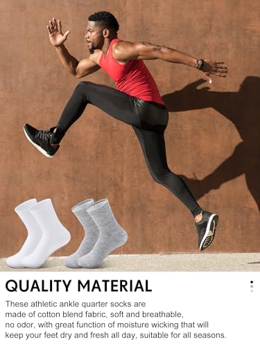 Image of Tarpop 100 Pairs Bulk Mens Socks Moisture Wicking Casual Sports Ankle Socks for Homeless Unisex Adult Men Women
