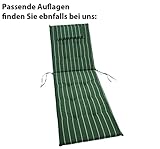 Gartenliege aus massivem Eukalyptusholz mit integriertem Tisch - 5