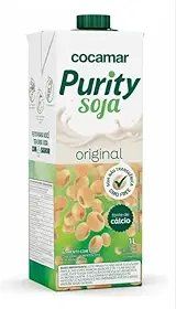 Purity Bebida de Soja Original, Vegetal, Sem Lactose, Sem Glúten, Fonte de Proteína, 1 Litro