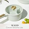 CAROTE Ceramic Cookware Set Nonstick, 14pcs Pots and Pans Set Nonstick, Non-Toxic & PFAS-Free, Dishwasher, RV/Camping Cookware Set, Cooking Pots with Lids, Sage Green #4